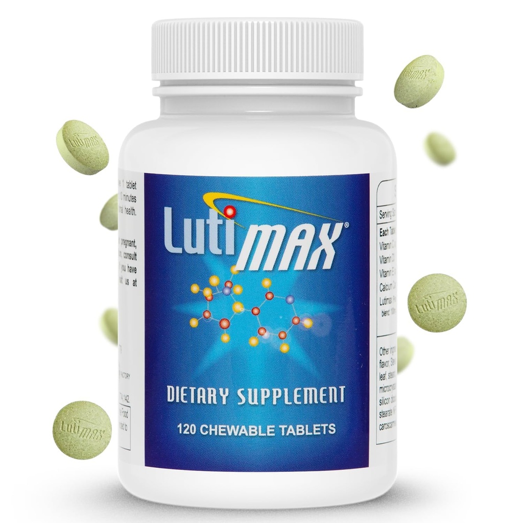 Lutimax Luteolin Complex w/Rutin - Immune Support Brain Supplements - Bioflavonoids w/Vitamin C, D & E for Joint, Muscle, & Dietary Issues - Antioxidants Supplement w/Immune Support - 120 Tablets