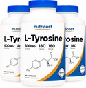Nutricost L-Tyrosine 500mg, 180 capsules (3 bouteilles)