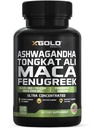 Ashwagandha 5000mg + Tongkat Ali 1000mg + Maca Root 5000mg + Fenegriek 3000mg Supplement 