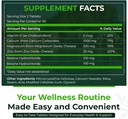 Natuurlijke Nutra 250 Telling, Calcium Magnesium Zink Supplement met Vitamine D3 voor botsterkte, Zenuwgezondheid, helpt bij het verbeteren van betere vibe, glutenvrij en suikervrije, essentiële minerale complex