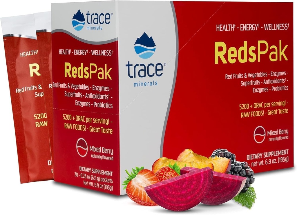 Trace Minerals Reds, 0.23 Ounce, 30-Count
