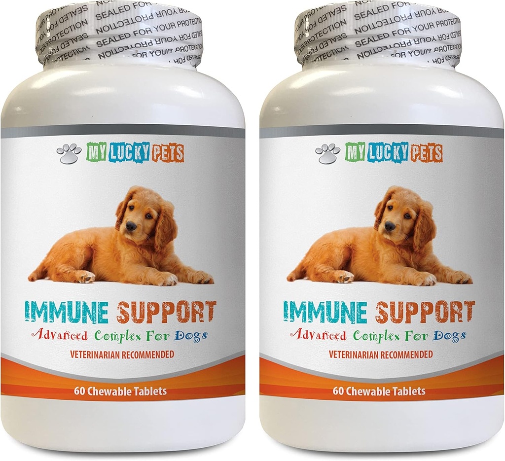 k9 Power Immune Dog - Dog Immune Support - Health and Wellness Boost - ANTIOXIDANT - Foie Santé - Curcumine curcumine pour chiens - 2 bouteilles (120 gâteries)