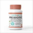 Probiotica met Probiotische Vezel Blend Veggie Capsules - 60 Miljard CFU -10 Probiotische Strains/Easier Digestie,Fuller Nutrition/Organic/Natural for Women & Men (60.0 Servings)