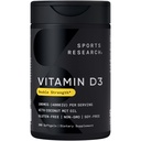 Sportonderzoek® Vitamine D3 4000 IE met Kokos MCT olie - Dubbelsterk Vitamine D supplement - Glutenvrij · Niet-GMO · Sojavrij - 360 Tel Softgels