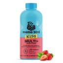 Best Nest Wellness Kids Liquid Multivitamine: Gemethyleerde vitamines, Whole Food, Vegan, B12, Glutenvrij, Non-GMO Methylfolaat Dagelijkse Liquid Vitaminen voor kinderen met Immune Ondersteuning -Strawberry Flavor, 16oz