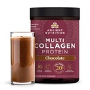 Oude voeding Gehydrolyseerde collagen Peptiden Poeder met Probiotica, Chocolate Multi Collageen Proteïne voor vrouwen en mannen met vitamine C, 40 porties, Ondersteunt huid en nagels, Gut Health, 16.65oz