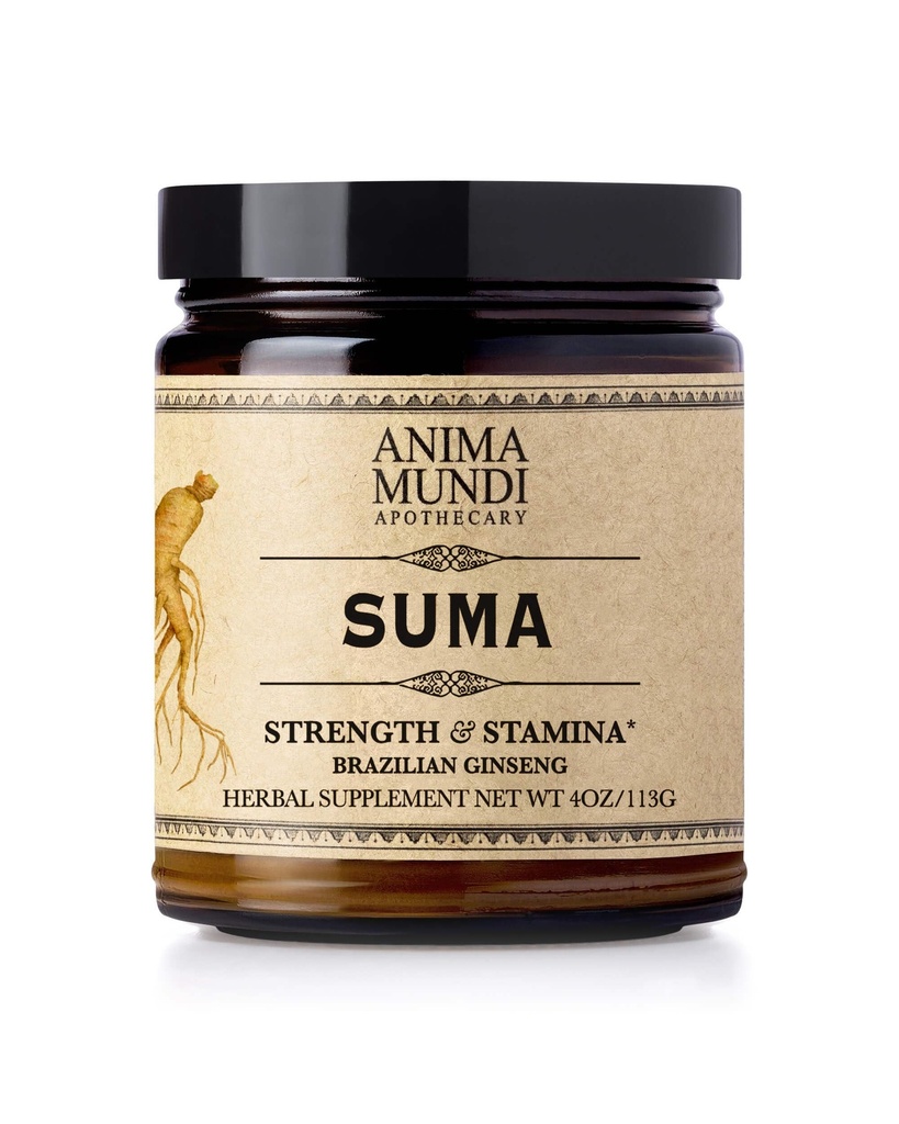 Anima Mundi Apothecary Suma Brazilian Ginseng Root Powder - Superfood Energy Support - Energizing Herbal Supplement Powder - Toevoegen aan Smoothies, Thee, Koffie &amp; More (4oz / 113g)