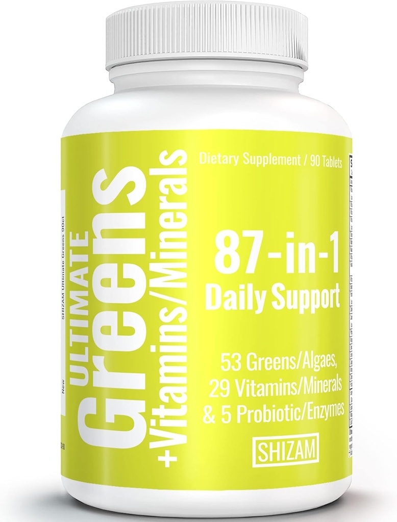 SHIZAM Superfood Super Greens Fruits et Légumes Suppléments Super Green Fruits et Végéties Super Green Supplément Fruits et Légumes Poudre et Capsules