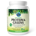Terre et mer entières à partir de facteurs naturels, protéines et verts fermentés organiques, supplément alimentaire entier végétalien, non aromatisé, 1 lb 9 Oz