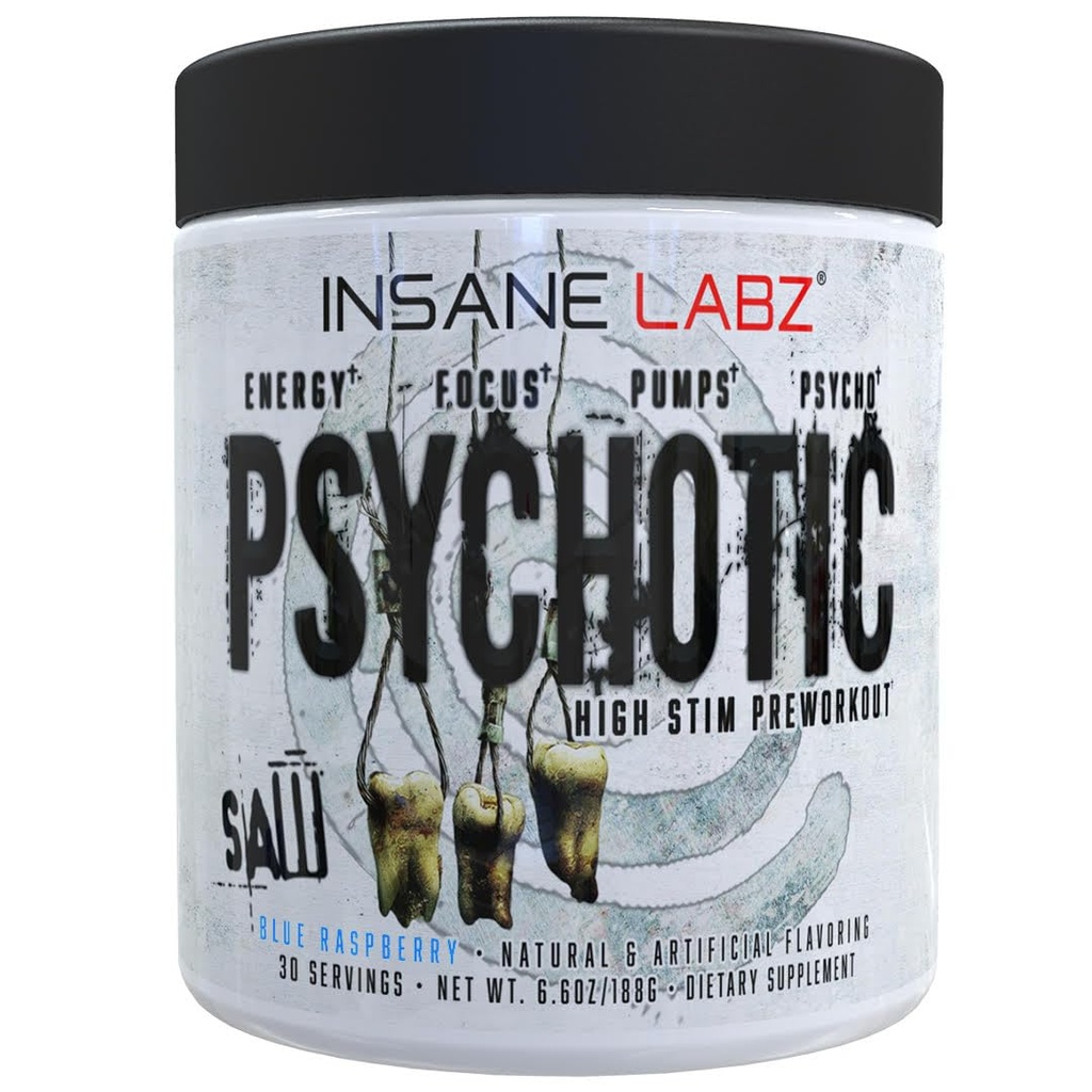 Insane Labz Psychotic SAW, High Stim Pre Workout Powder met OxyGold