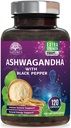 Ashwagandha Supplementen 2100mg - Extra sterkte Ashwagandha Powder & Root Extract met Black Pepper voor Max Absorptie, Herbal Antioxidant Supplements for Women & Men, Vegan, Non-GMO - 120 Capsules
