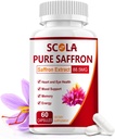 SCOLA Saffron Supplementen, Pure 88.5mg Saffron Extract voor vrouwen en mannen, Boost Energie, Gezamenlijke Supplementen, Vegan, Non-GMO, 60 Capsules