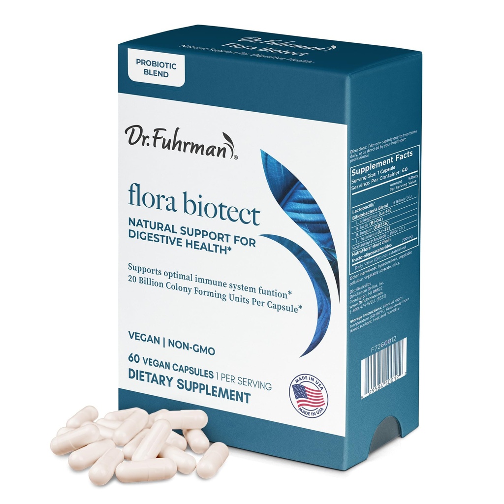 Dr. Fuhrman Flora Biotect, Probiotica, 60 Capsules