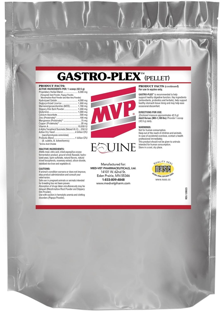 Gastro-Plex (3 lb) ondersteunt Gut Health en Hindgut vertering in paarden
