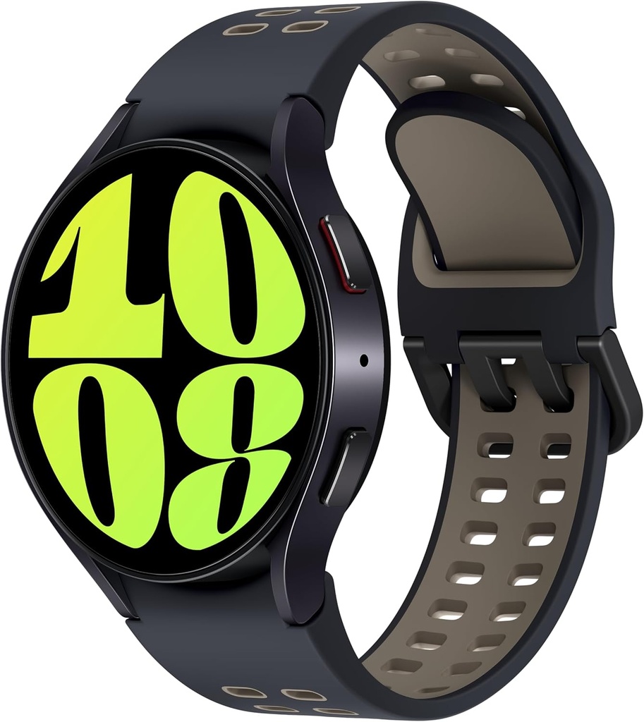 Samsung Galaxy Watch 6 Bespoke Edition 44mm Exclusieve Bluetooth Smartwatch, Gezondheid, Fitness, Slaap Tracker, Hartslag Monitor, Sapphire Crystal Glass, Amerikaanse versie Graphite Extreme Sport Band, Etoupe