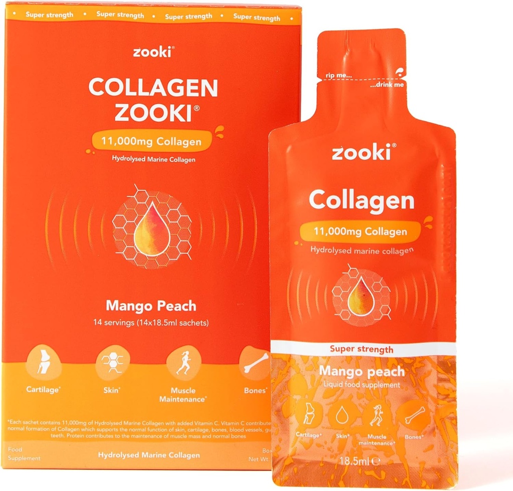 Zooki Super Strength Marine Collageen Liquid Sachets 11.000mg 