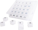 Organisateur de 30 jours, Pill Squeeze portable à ouvrir, grande fois par jour pour le voyage, mensuel pour les vitamines, la médecine, suppléments (clair)