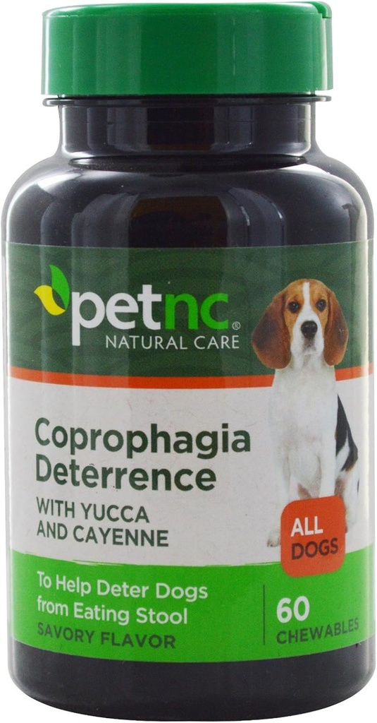 PetNC Natural Care Stool Eten Deterrent Chewables voor honden, 60 Tellen