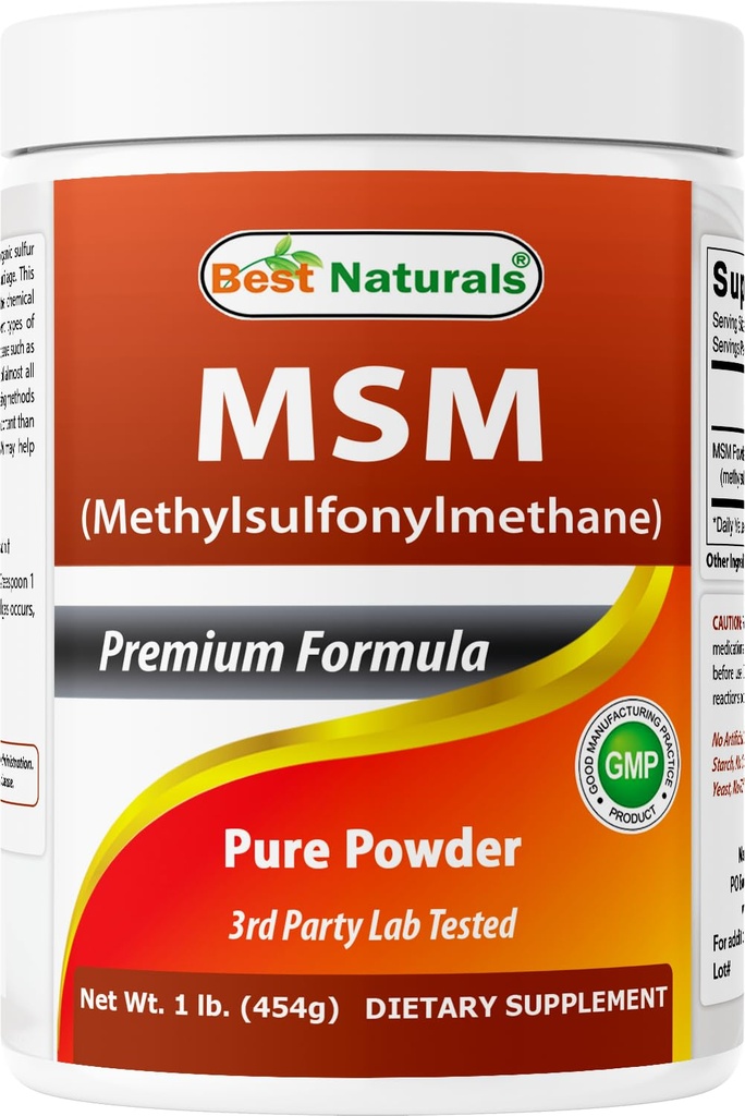 Best Naturals 100% puur MSM poeder, 1Lb