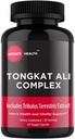 Tongkat Ali - Supplément santé et vitalité pour hommes - 800mg Tongkat Ali + 200mg Tribulus Terrestris - Support de performance - Sans gluten, végétalien et non-OGM - 60 capsules - 30 portions