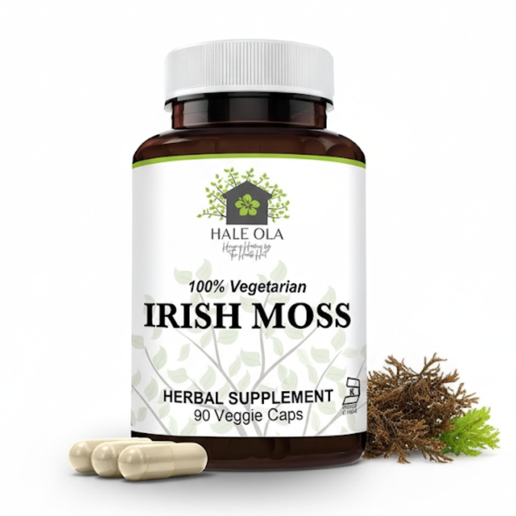 Irish Sea Moss Capsules - High Strength 450mg Vegan Sea Moss Supplement - Soutient Gut Health, stimule l'immunité, détoxifie, favorise la santé de la peau, des cheveux et des ongles – Nutrient-Rich Superfood