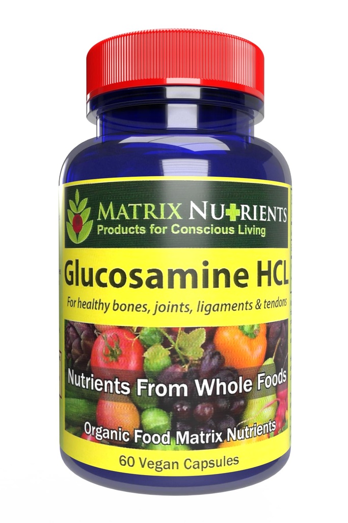 GLUCOSAMINE HCL - Cartilage Builder! Handhaaf gezonde gewrichten, botten, ligamenten en tendons. Absorptiesnelheid tot 98% - Vegan Capsules (60ct)
