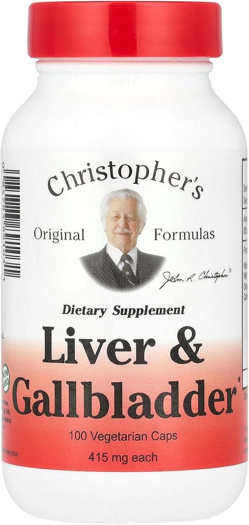 Christopher's Liver And Gall Bladder - 440 mg - 100 Vegetarische Capsules