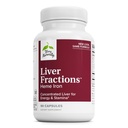 Terry naturellement Fractions hépatiques - Endurance et soutien énergétique avec le fer doux - Supplément alimentaire soutient la formation saine de globules rouges - Supplément en fer pour la santé du foie - 90 capsules