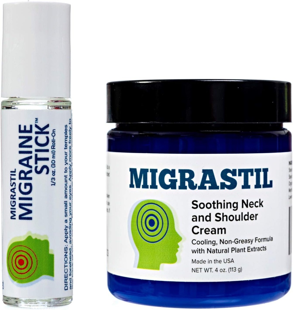 Stick Migrastil Migraine et crème apaisante pour le cou et les épaules