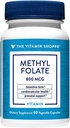 De Vitamin Shoppe Methylfolaat voor de gezondheid van vrouwen - Prenatale ondersteuning & Baby Ontwikkeling - 800 MCG (60 plantaardige capsules)