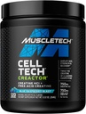 Poudre de créatine de MuscleTech Cell-Tech Creactor de Creatine Formule HCl de Creatine de Muscle pour les hommes et les femmes de Creatine HCl + Créatine libre d'acide de Creatine Suppléments de créatine de Blue Raspberry Blast, 120 portions