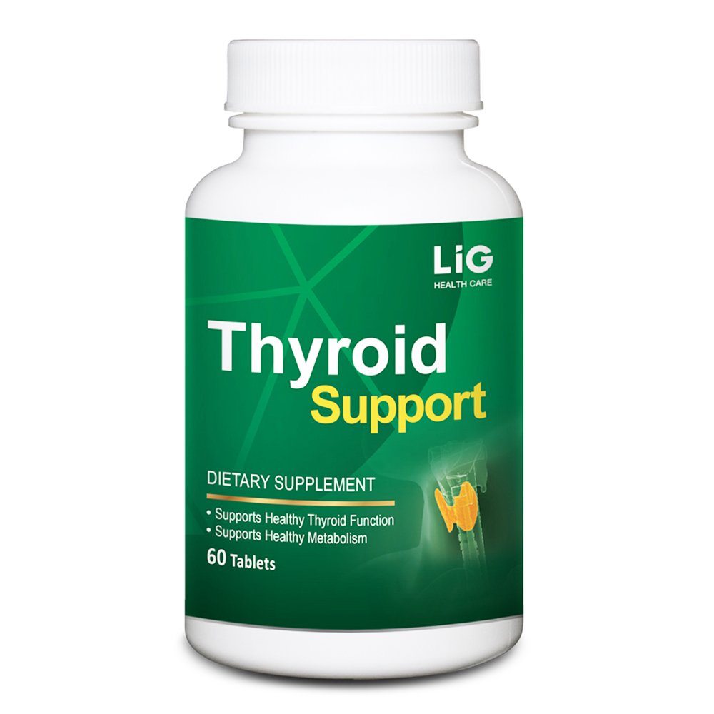LIG Schildklier ondersteuning-Natuurlijke supplement voor Goiter & Hashimoto's schildklieritis-balance hormoon niveaus-behoud Thyroid Gland functie