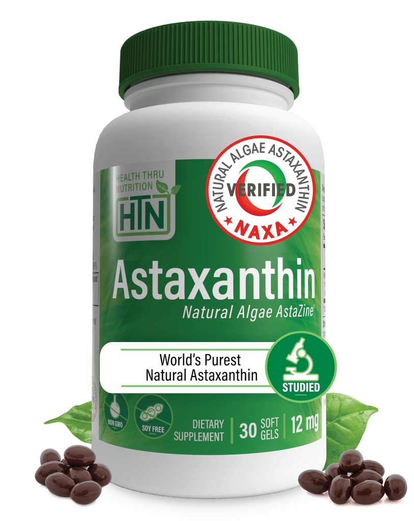Gezondheid Thru Nutrition Astaxanthine Triple Strength 12mg Supplement 30 Softgels 