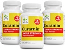 Terry Natuurlijk Curamine Extra Sterkte - Curcumin & Boswellia voor gezonde oplage ondersteuning - Kurkuma supplement ter ondersteuning van gewrichten, spiergezondheid & Endorphin productie - 120 tabletten (pakket van 3)