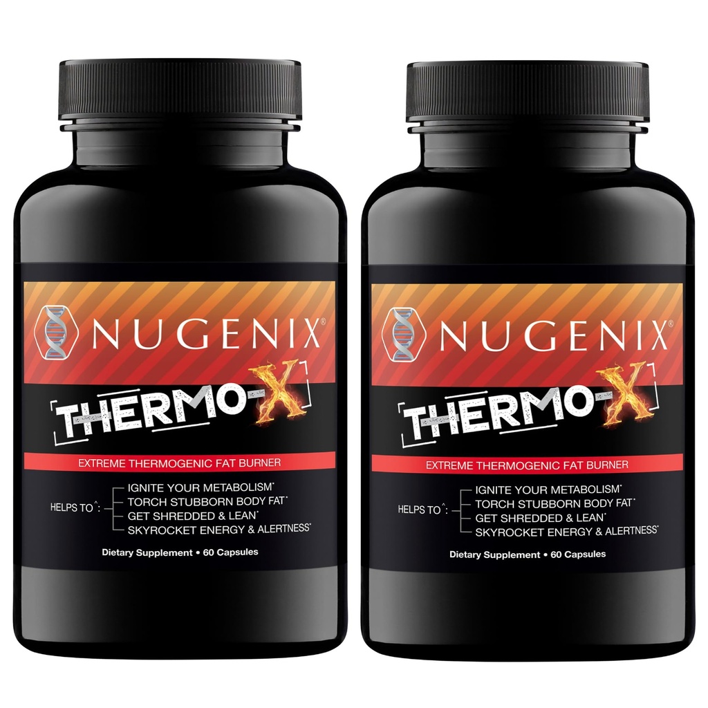 Nugenix Thermo-X: Thermogenic Fat Burner Supplement voor mannen, Extreme Metabolic Accelerator, 120 Tellen