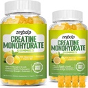 Supplément monohydrate de créatine sans sucre Gommies pour hommes et femmes Monohydrate de créatine avec magnésium et vitamine B12 Pour la force musculaire et la croissance, stimuler l'énergie, supplément pré-entraînement, 120 comtes