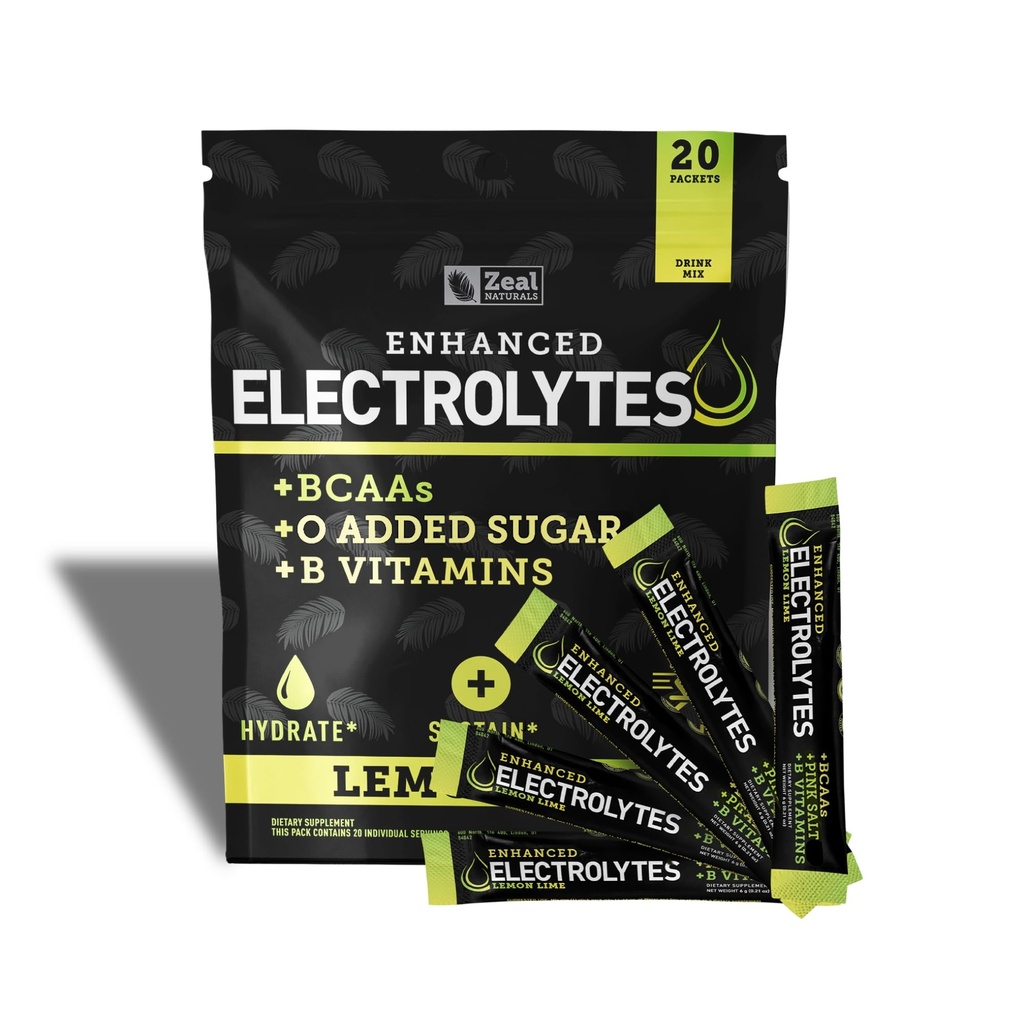 Enhanced Electrolyte Powder Stick Packs (Citroen Lime 