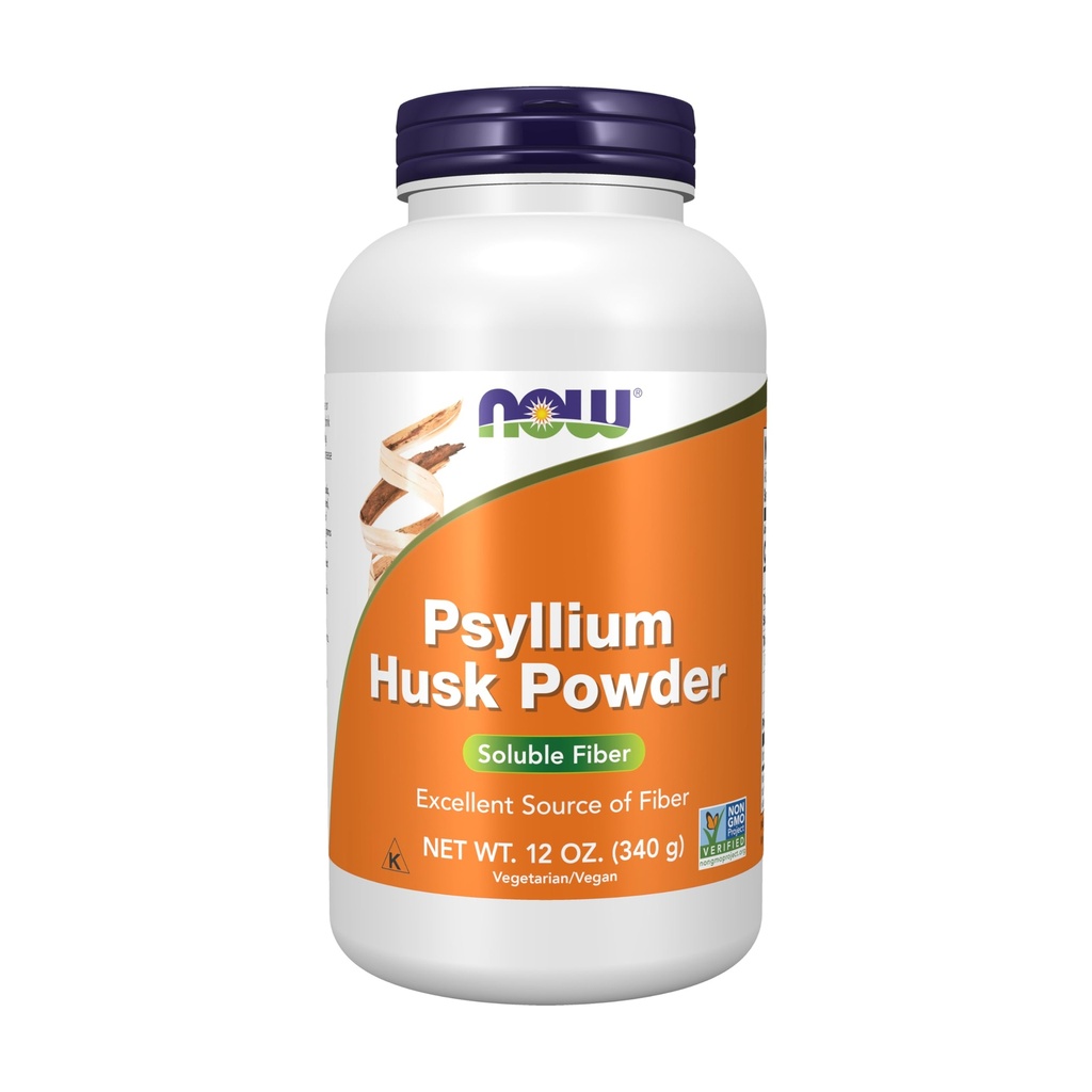 NOW Foods Supplementen, Psyllium Husk Powder, Non-GMO Project geverifieerd, Oplosbare vezel, 12-Ounce