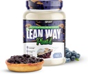 Musclesport Lean Way Protéine végétale - Pois et mélange de protéines de riz brun, avec ajout de CLA, MCT et L-Carnitine - 20 portions (Blueberry Cobbler)
