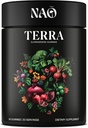 Terra Supergreens Gummies – 18 ingrédients super-alimentaires avec Spiruline, Chlorella, Turmeric, Reishi & Ashwagandha – Supplément quotidien antioxydant, Detox & Immune – Vegan, Non-OGM, Fabriqué aux États-Unis