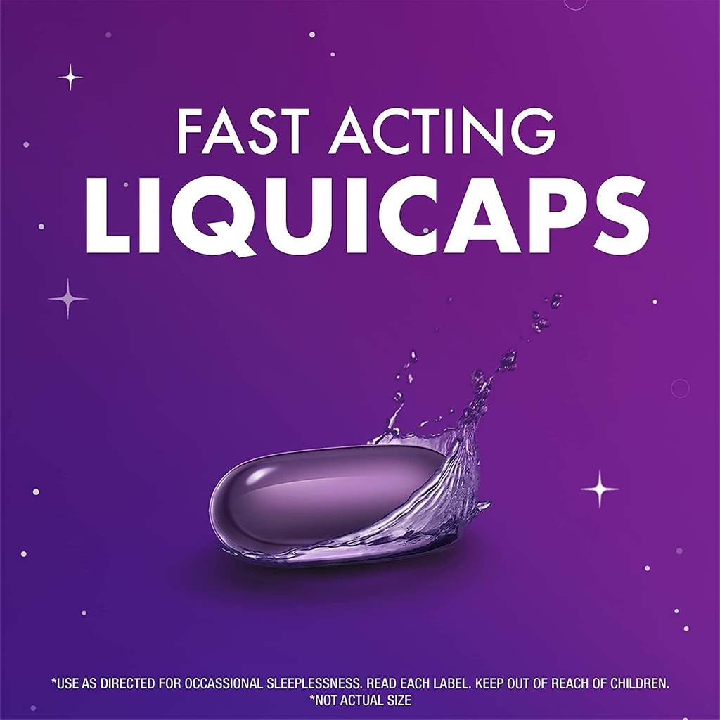 ZzzQuil Vicks Nighttime Sleep Supplement LiquiCaps, 96 ct 96 Telling (Pack of 1)