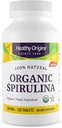 Gezonde oorsprong Organische Spirulina 500 Mg (Organisch gecertificeerd, Kosher Gecertificeerd, Natuurlijk, Niet-GMO, Glutenvrij, Veganistisch Superfood), 720 tabletten