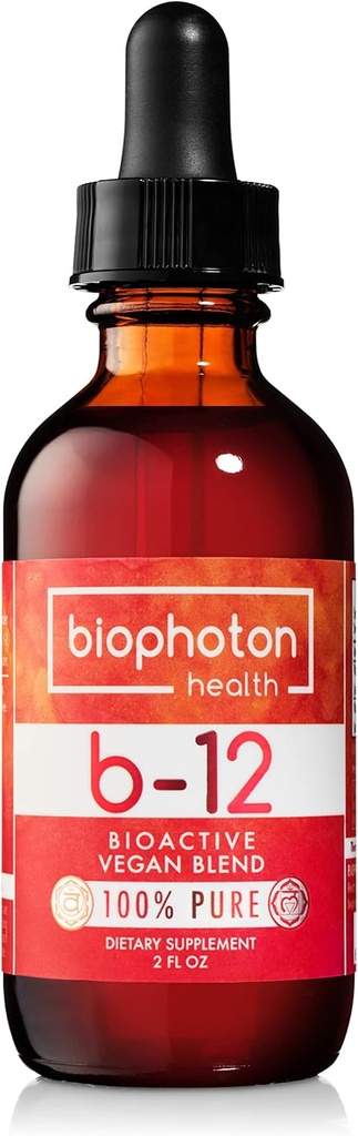 Liposomale vitamine B12 Liquid Supplement - Bioactive Methyl Blend - Vegan en niet GGO - Biologische glycerine en suikervrij (2 Fl Oz)