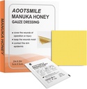 Manuka Honey Wound Care - Honey Wound Dressing 2" x 2" Honey Medical Bandage Wound Care Patch for Minor Abrasions, Snijwonden, Lacerations, Scald and Burns for Wound Healing,10 Stuks