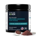 Four Leaf Rover Red Rover - Hondenurine Tract Supplement - met vitamines van biologische bessen en appel - goede bron van polyfenolen en antioxidanten - 30 Large Dog Serves