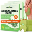 Wellnee Original Herbal Knie Patch - Wellknee Plaster for Knie Support & Muscle Pain - Maximale sterkte voor een tijdelijke verlichting - Kleefwarmte Patches gemaakt met natuurlijke kruiden voor Wellness (30 Pads)