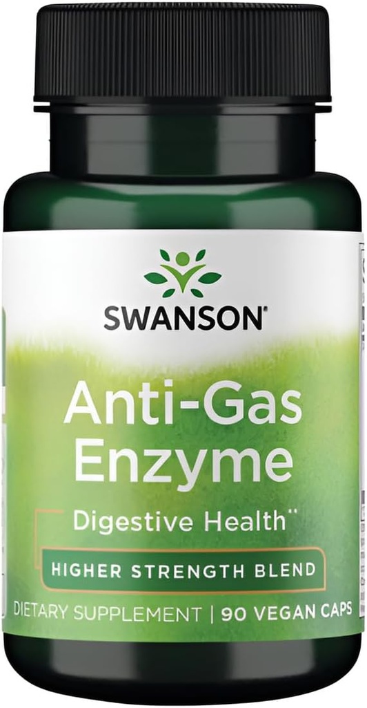 Swanson Anti-Gas Enzyme 123 Milligrammen 90 Veg Capsules
