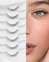 Natuurlijke wimpers Natuurlijke wimpers Korte wimpers Natuurlijke look Valse wimpers Wispy Eye wimpers 10mm Kleine wimpers nep wimpers K50