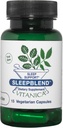 Vitanica SleepBlend - Ondersteuning voor slaap en ontspanning voor vrouwen - Kruidensupplementen met Melatonine, Valeriaanwortel, Vitamine B2 & B12 & Magnesium - Pro Logo - 15 Vegan Caps