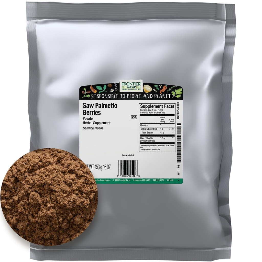 Grens Bulk Zag Palmetto Bessen Poeder, 1 Pond